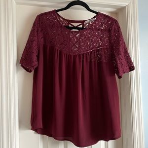 Maroon blouse